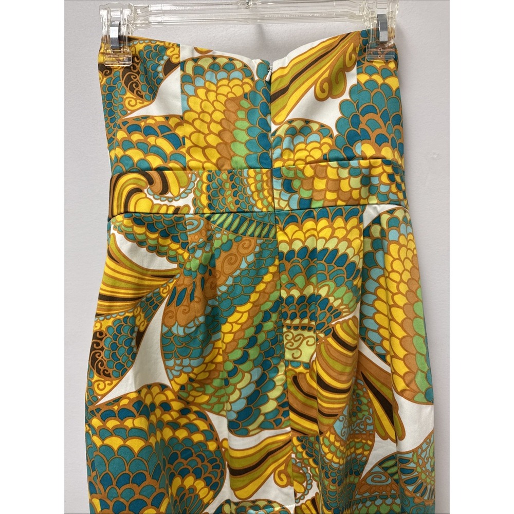 Trina Turk Cora Pisces Strapless Dress Banana Republic collab pop art floral 4P - Picture 8 of 12